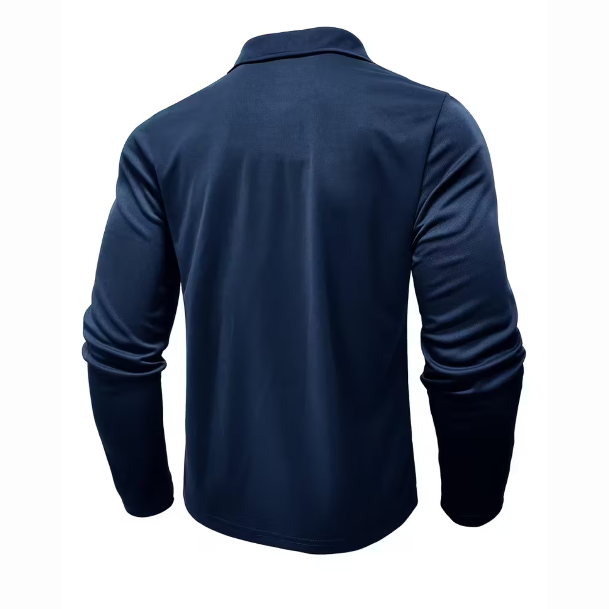 Heren Polo Shirt met Lange Mouwen van Katoenmengsel