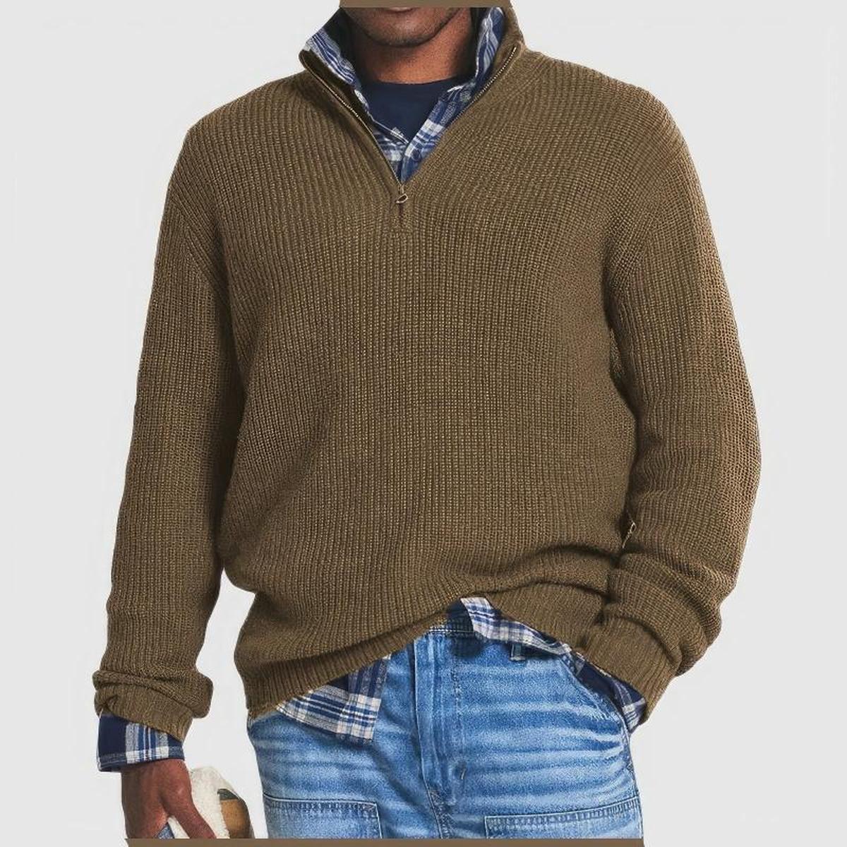 Heren Premium Wollen Trui - Warme Geïsoleerde Casual en Formele Pullover