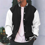 Heren Regular Fit Bomberjack met Contrasterende Mouwen