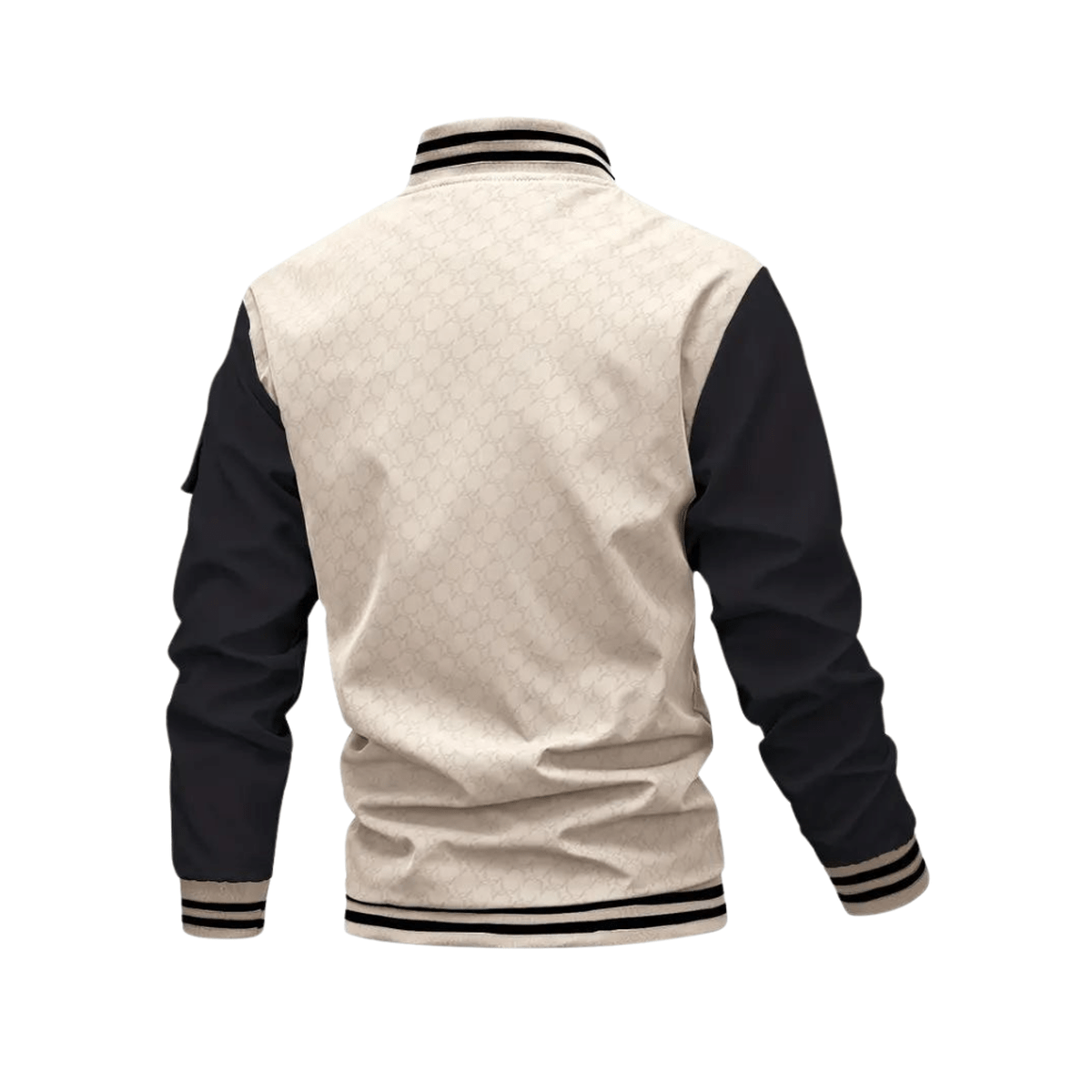 Heren Regular Fit Casual Bomberjack met Patchzak