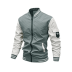 Heren Regular Fit Casual Bomberjack met Patchzak