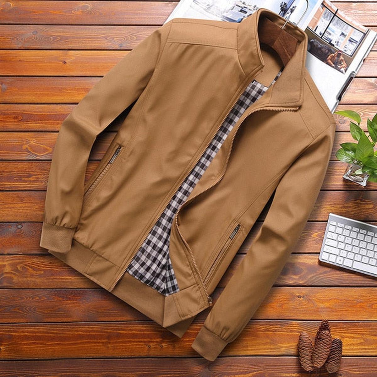 Heren Slim Fit Bomberjack voor Lente en Herfst