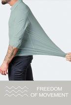 Heren Slim-Fit Kreukvrije Stretch Overhemd