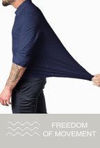 Heren Slim-Fit Kreukvrije Stretch Overhemd