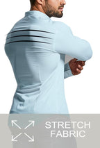 Heren Slim-Fit Kreukvrije Stretch Overhemd