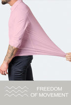 Heren Slim-Fit Kreukvrije Stretch Overhemd