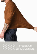 Heren Slim-Fit Kreukvrije Stretch Overhemd