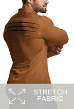 Heren Slim-Fit Kreukvrije Stretch Overhemd