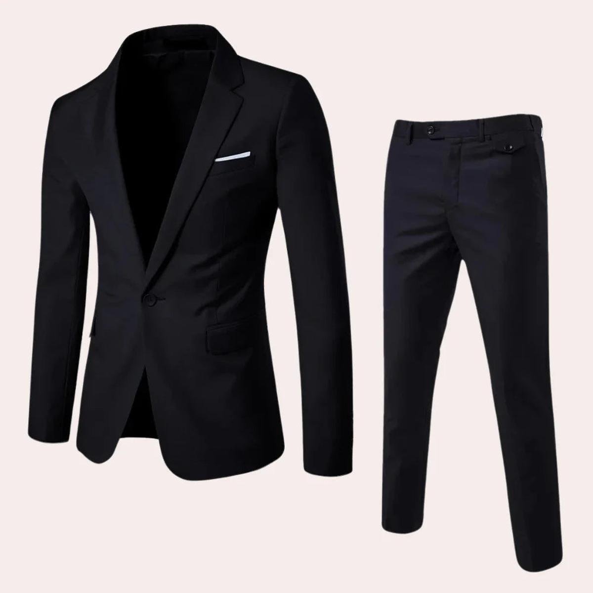 Heren Slim-Fit Pak met Blazer en Broek