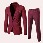Heren Slim-Fit Pak met Blazer en Broek