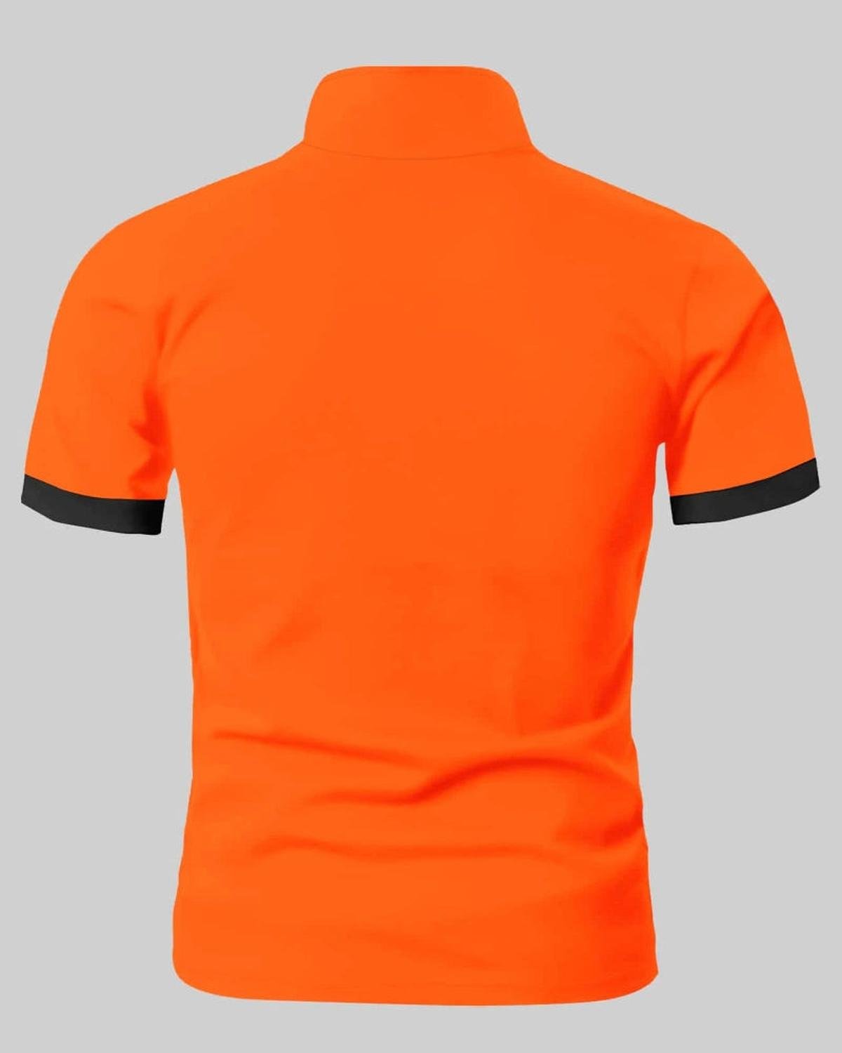 Heren Slim Fit Polo Shirt met Contrastafwerking