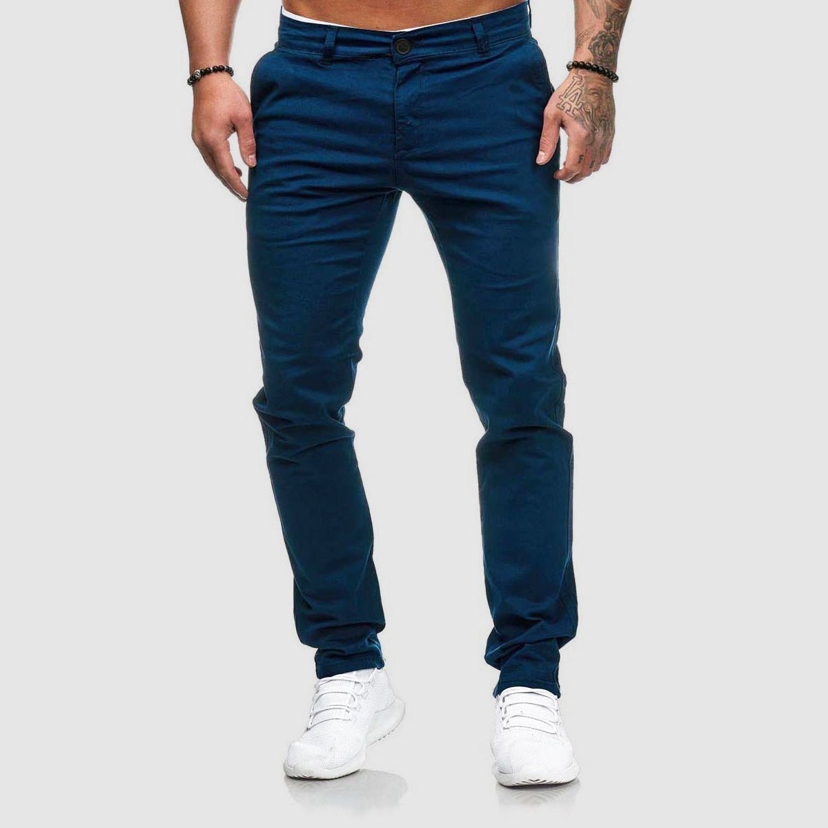 Heren Slim Fit Rechte Casual Broek
