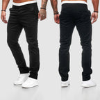 Heren Slim Fit Rechte Casual Broek