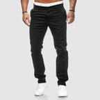 Heren Slim Fit Rechte Casual Broek