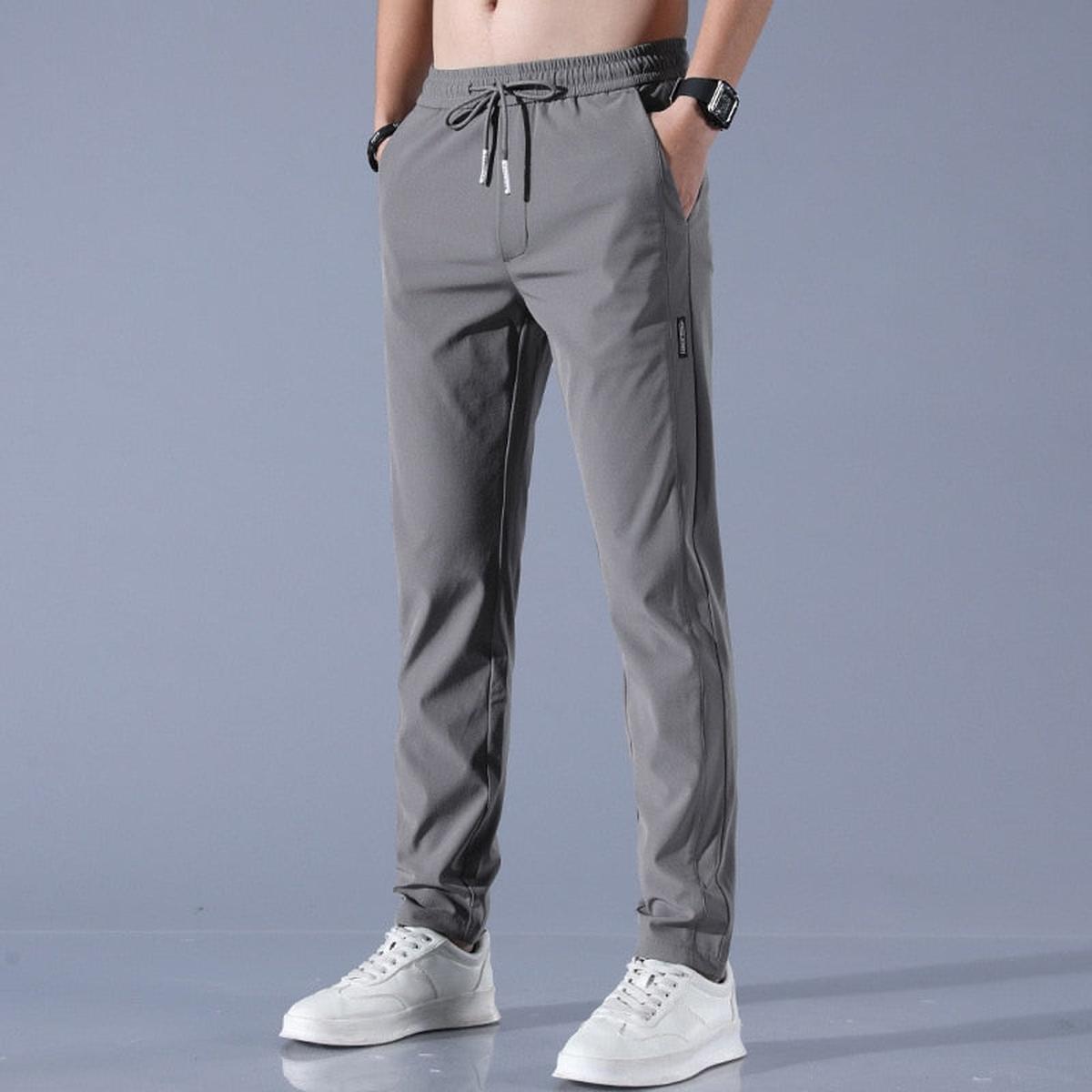 Heren Slim Tapered Joggingbroeken met Zakken