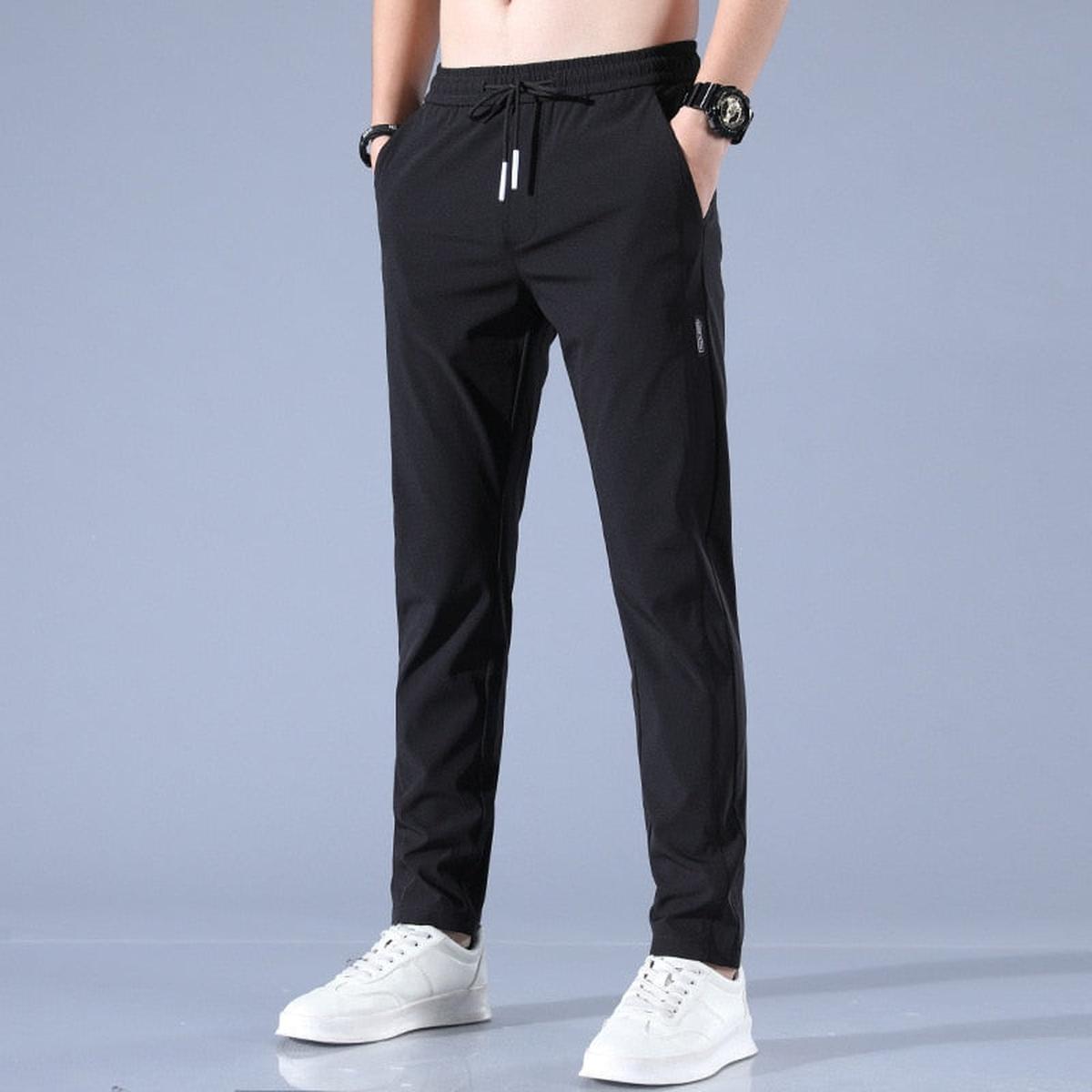 Heren Slim Tapered Joggingbroeken met Zakken