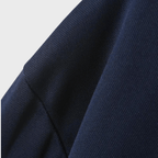 Heren T-shirt met Lange Mouwen, Geruite Kraag en Zak