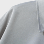 Heren T-shirt met Lange Mouwen, Geruite Kraag en Zak