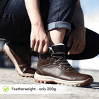 Heren Thermo Winterlaarzen Bontgevoerd Met Brede Leest