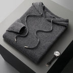 Heren Trui Merinowol Hoodie - Ademend, Comfortabel, Klassiek Ontwerp