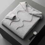 Heren Trui Merinowol Hoodie - Ademend, Comfortabel, Klassiek Ontwerp