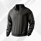 Heren Trui Met Ritssluiting Van Kasjmier En Merinowol