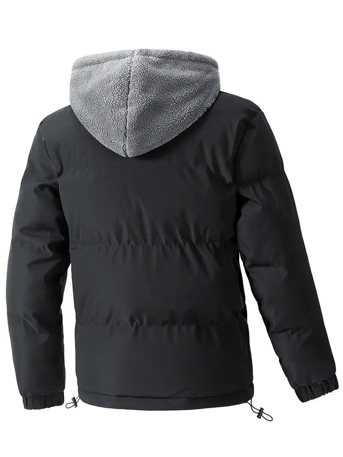 Heren Twee-in-Een Winterjas Met Capuchon