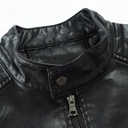 Heren Vintage Windbreaker Jack van PU-leer