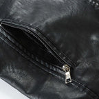 Heren Vintage Windbreaker Jack van PU-leer