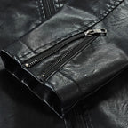 Heren Vintage Windbreaker Jack van PU-leer