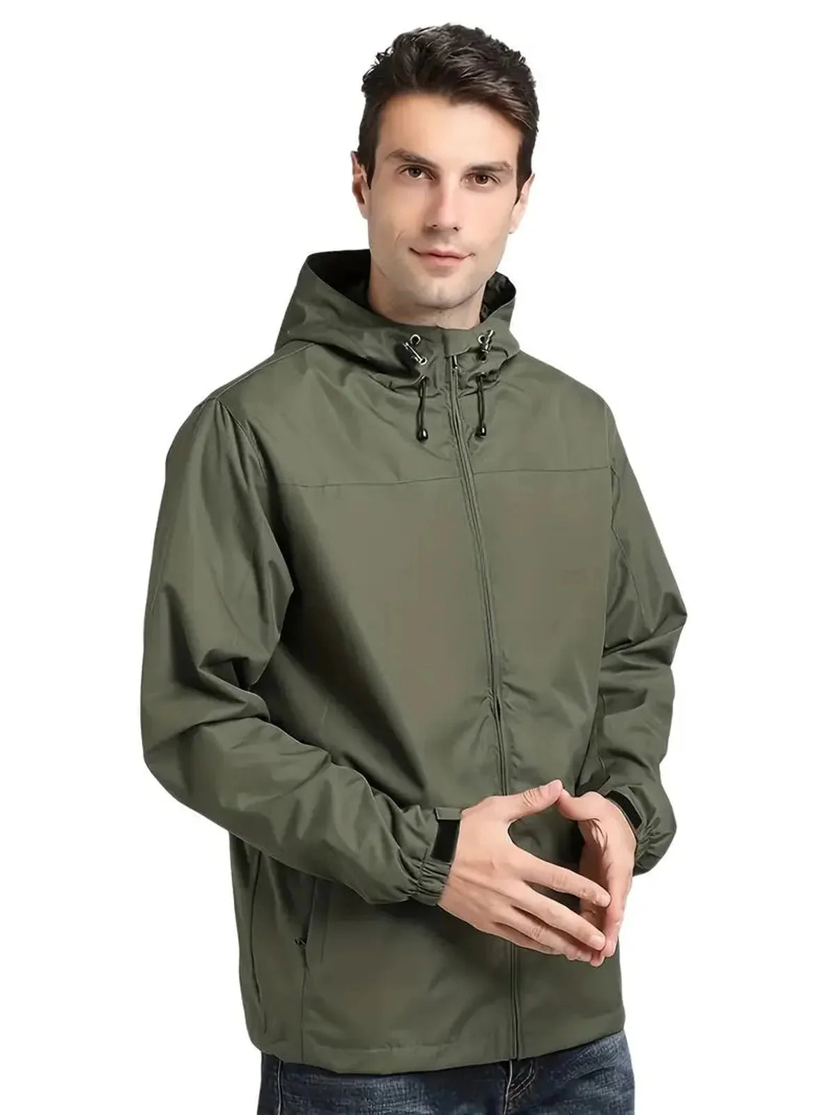 Heren Waterdichte Capuchon Windbreaker Jas