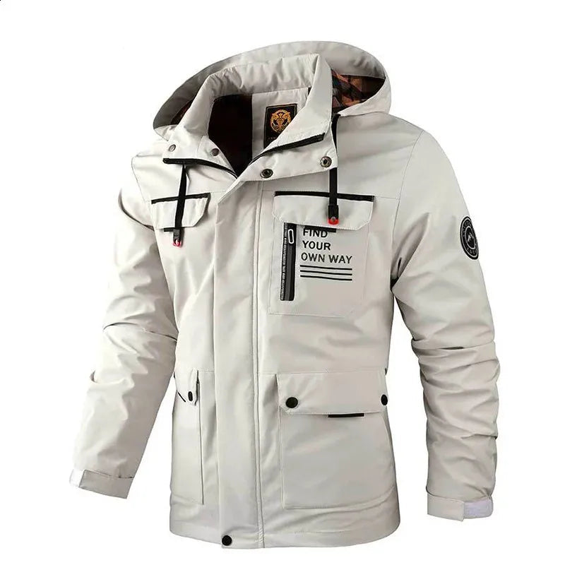 Heren Waterdichte Winddichte Winter Jas Met Afneembare Capuchon