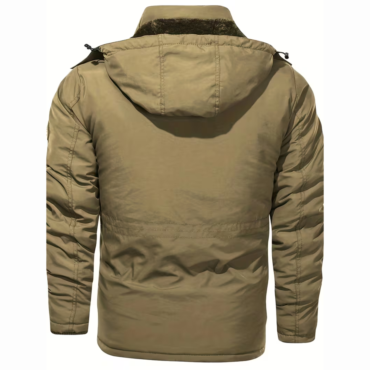 Heren Winter Parka Met Fleece Voering En Nepbont Capuchon