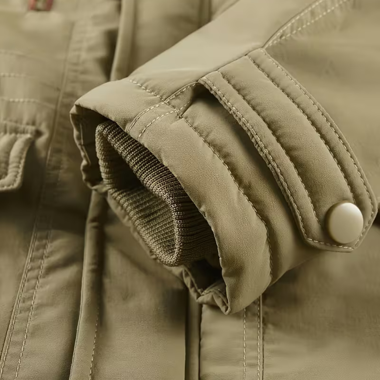 Heren Winter Parka Met Fleece Voering En Nepbont Capuchon