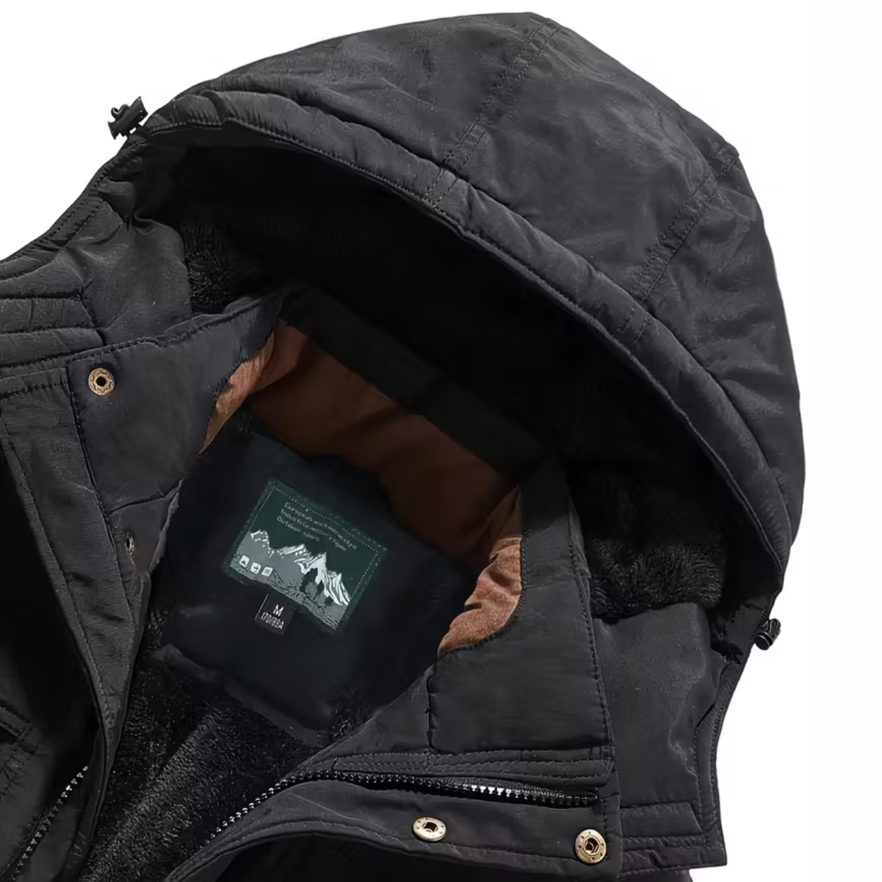 Heren Winter Parka Met Fleece Voering En Nepbont Capuchon