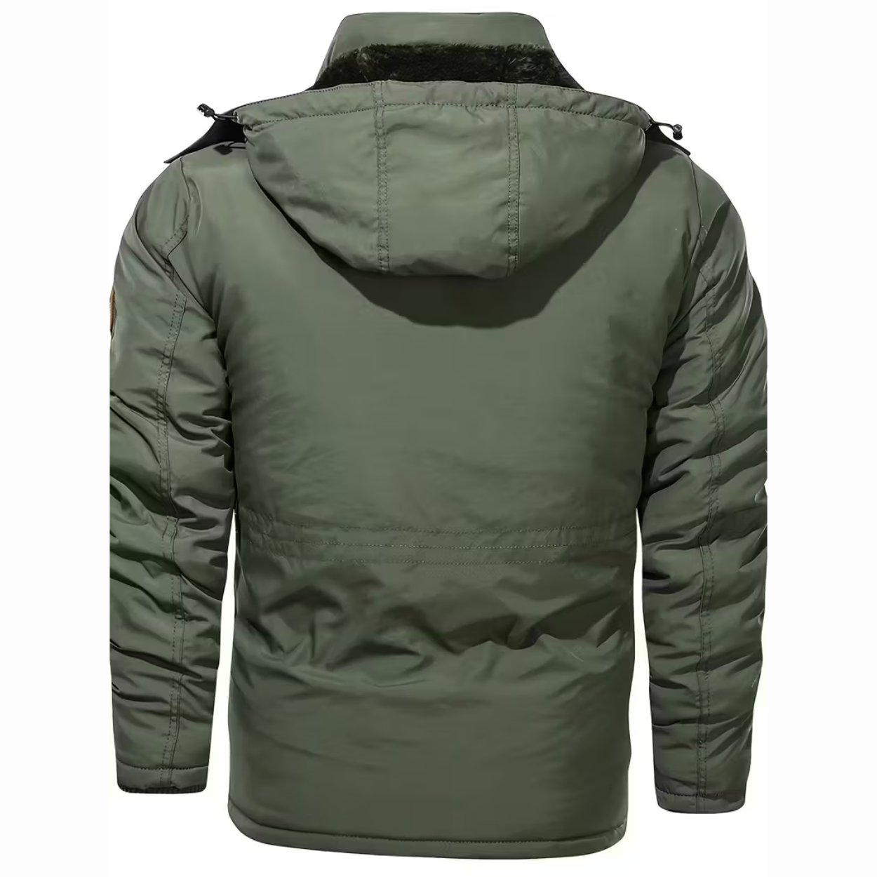Heren Winter Parka Met Fleece Voering En Nepbont Capuchon