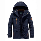 Heren Winter Parka Met Fleece Voering En Nepbont Capuchon