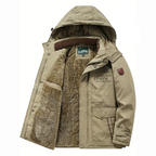 Heren Winter Parka Met Fleece Voering En Nepbont Capuchon