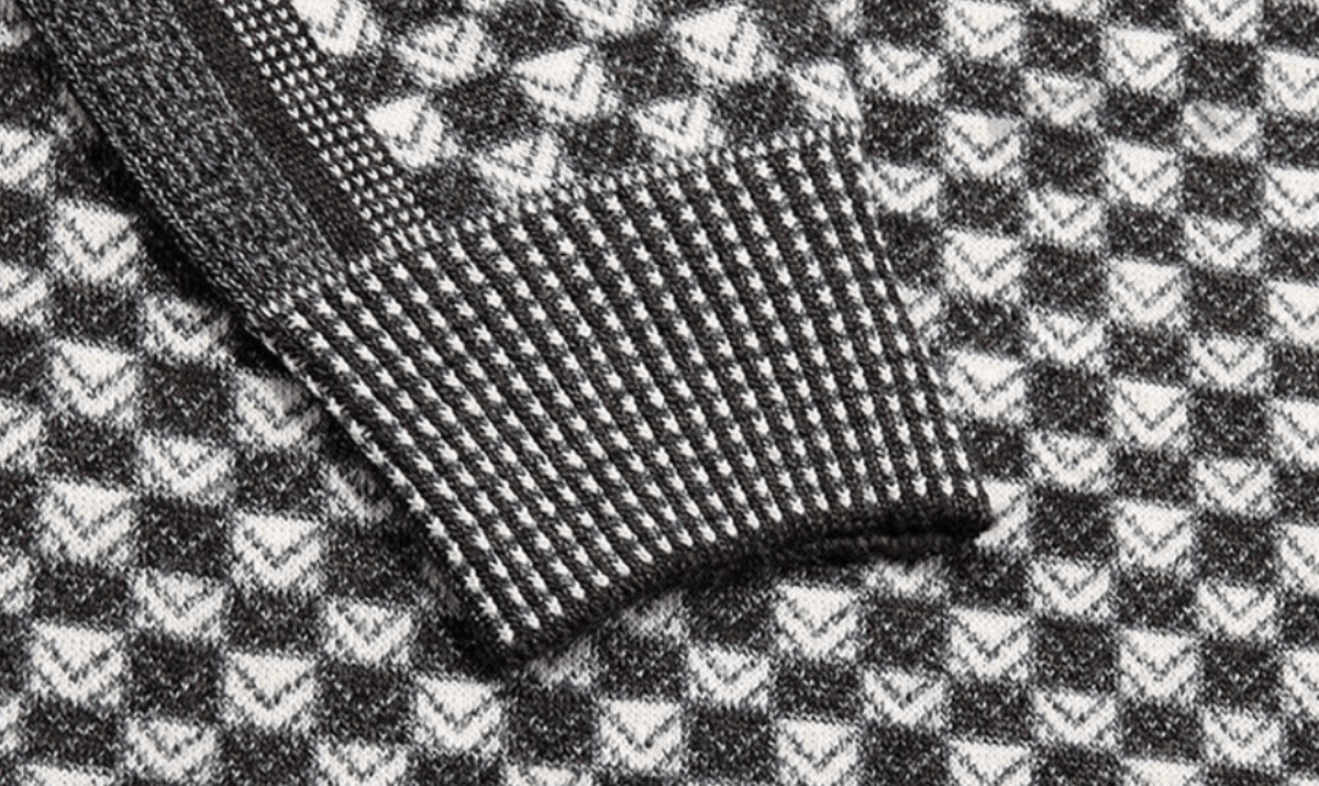 Heren Winter Trui Met Ruit Breipatroon