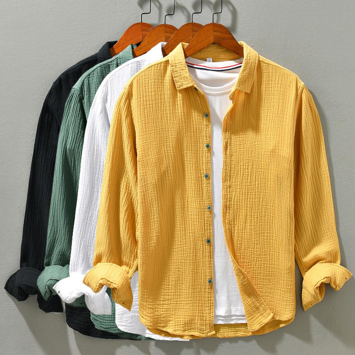 Heren Zacht Ontspannen Shirt