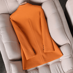 Herfst Vrouwen Ruitpatroon Blazer met Lange Mouwen