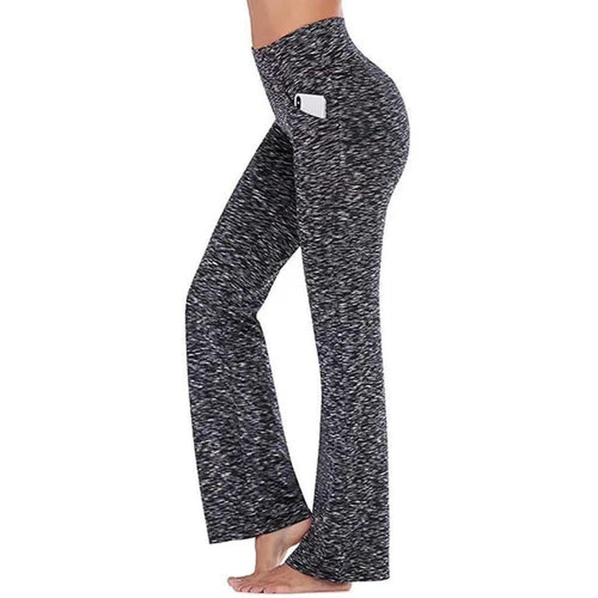 Hoge Taille Flaired Yoga Legging Met Zijzak Voor Dames