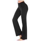 Hoge Taille Flaired Yoga Legging Met Zijzak Voor Dames