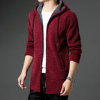 Hooded Windbreaker Sweater Met Warme Voering Voor Mannen