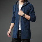Hooded Windbreaker Sweater Met Warme Voering Voor Mannen