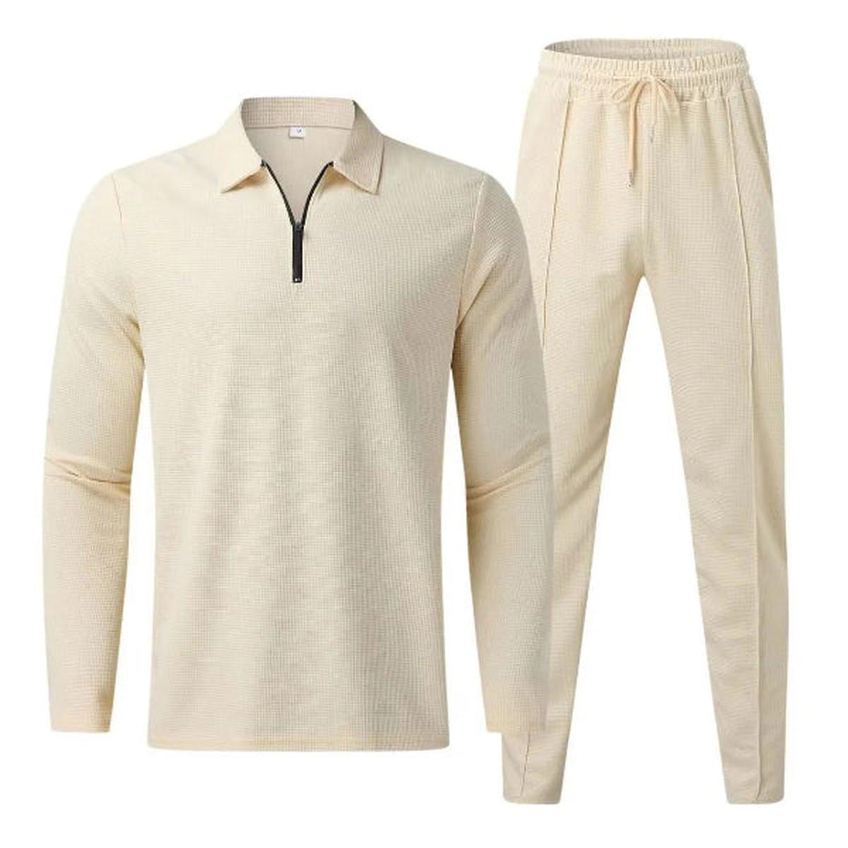 Katoenen Mix Casual Twee-Delige Outfit