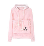 Katten Hoodie met Zak en Zachte Stof voor een Haarvrij Huis