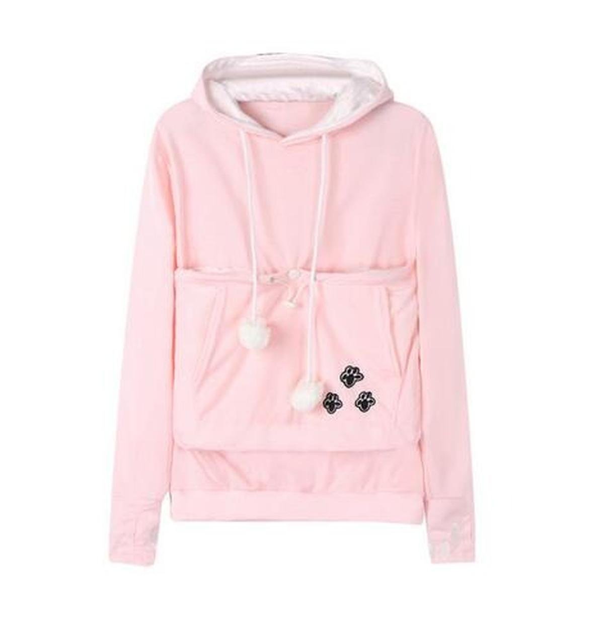 Katten Hoodie met Zak en Zachte Stof voor een Haarvrij Huis
