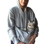 Katten Hoodie met Zak en Zachte Stof voor een Haarvrij Huis
