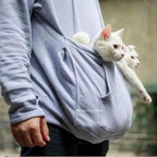 Katten Hoodie met Zak en Zachte Stof voor een Haarvrij Huis